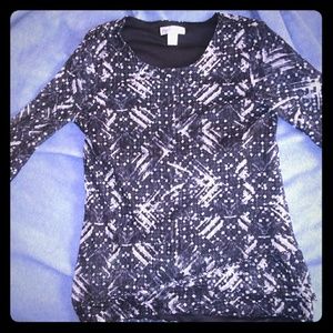 Christopher Bank lace 3/4 sleeve top